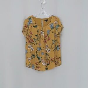 AUW Floral Cap Sleeve Blouse